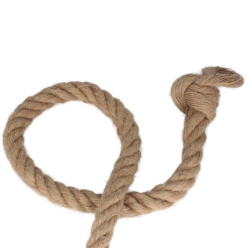 Natural twisted manila climbing rope